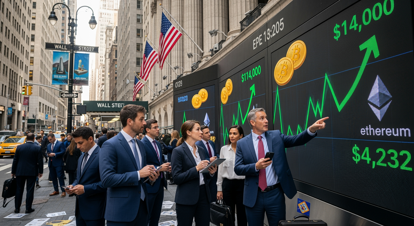 Bitcoin et Ethereum rebondissent, les flux ETF déterminants