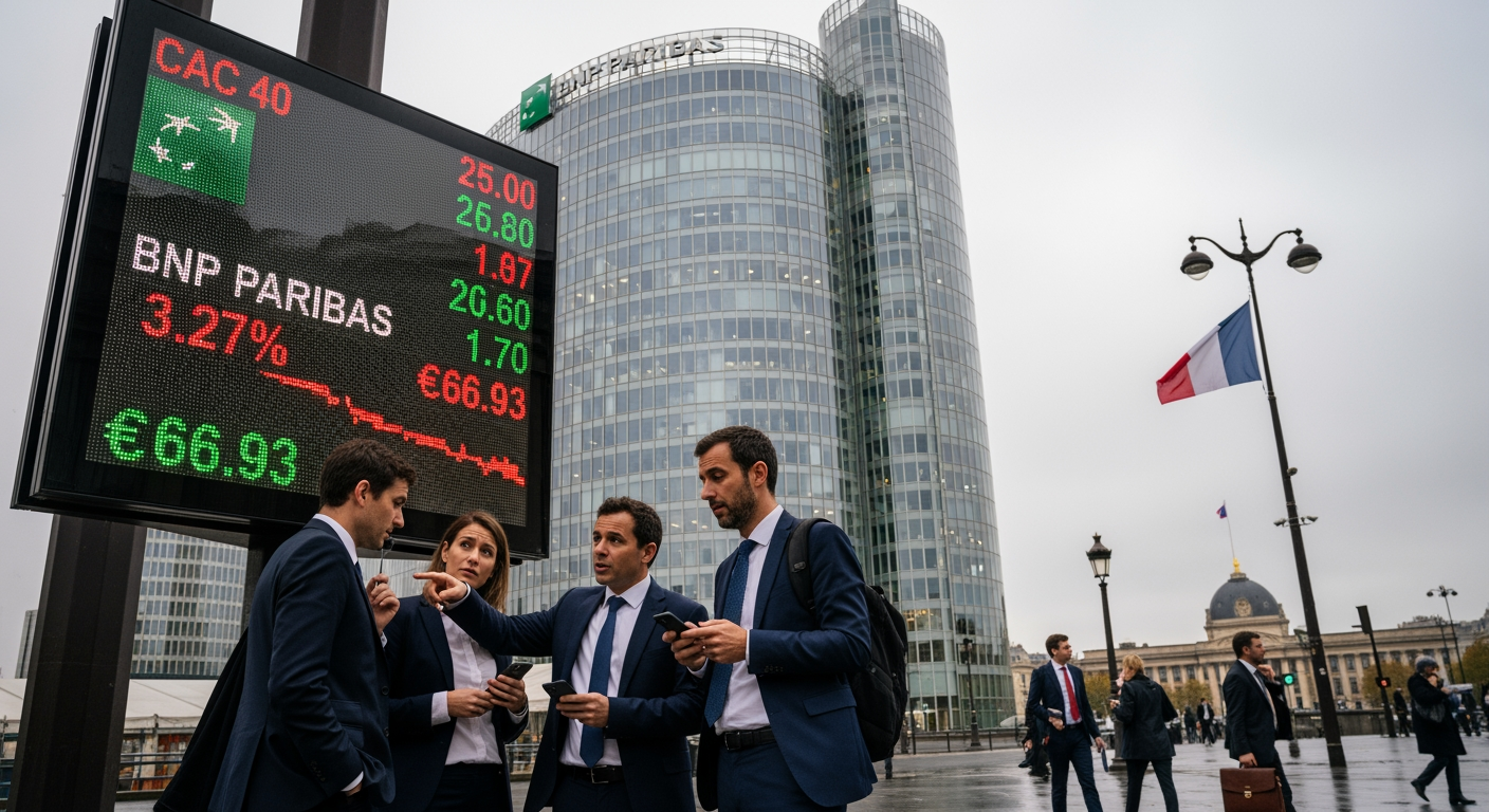 BNP Paribas : plus forte baisse du CAC 40 après des résultats Q3 2025 décevants
