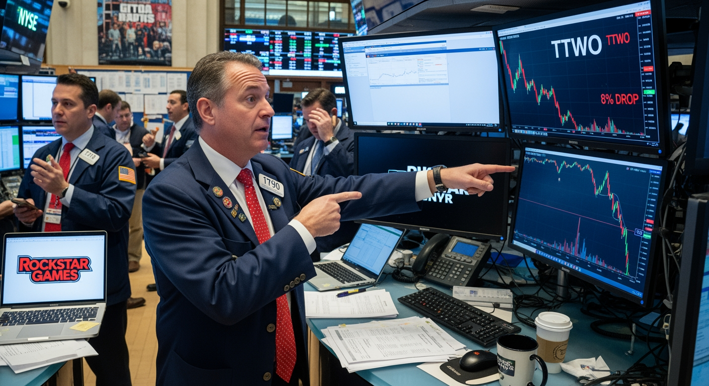 Take-Two Interactive plonge de 8% après le report de GTA VI : L’impact d’un mastodonte sur la valorisation et les marchés